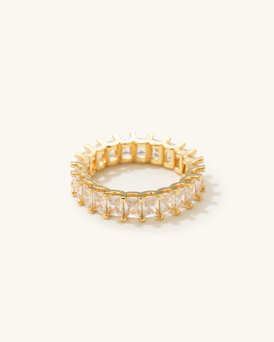 EMERALD CUT BAND RING
