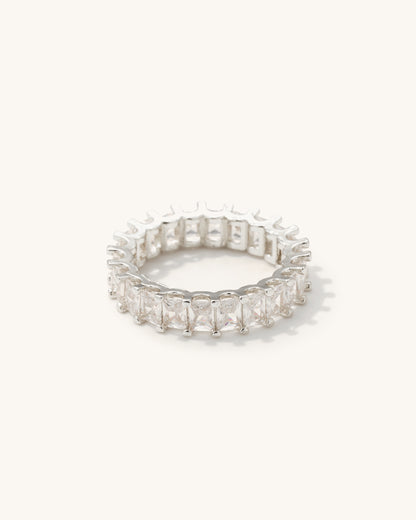 EMERALD CUT BAND RING