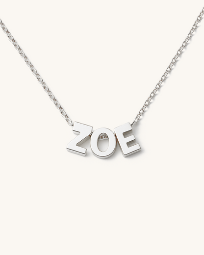 SILVER SIMPLE LETTERS