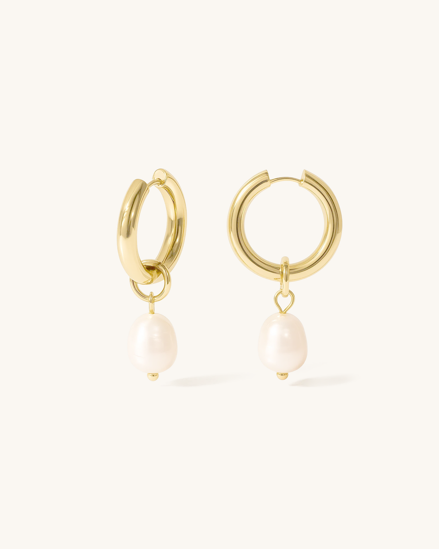 PEARL DROP HOOP