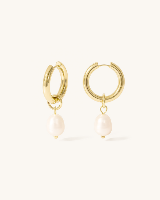 PEARL DROP HOOP