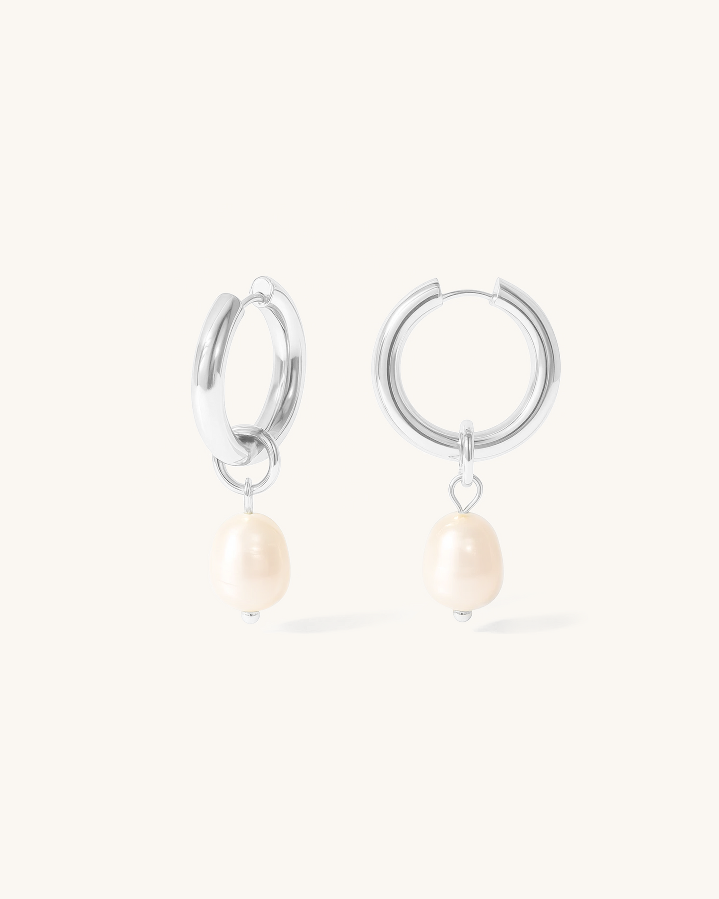 PEARL DROP HOOP