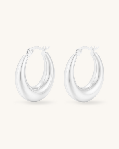 CHUNKY TEARDROP HOOP