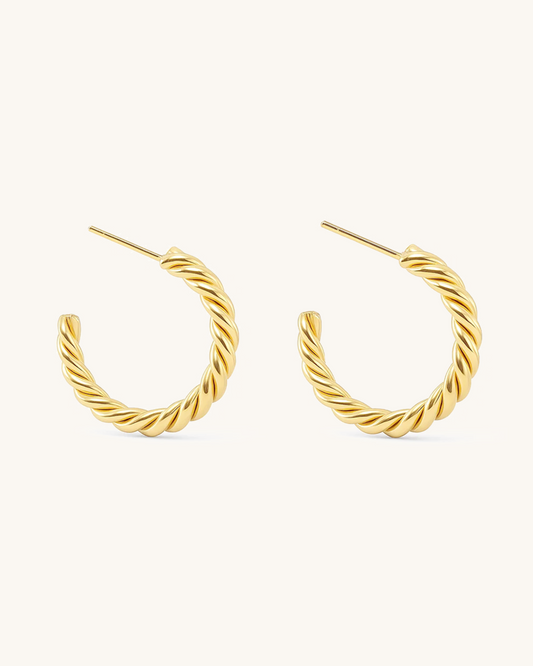 TWISTED ROPE EARRINGS