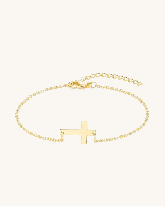 TINY CROSS BRACELET