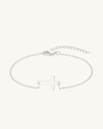 TINY CROSS BRACELET