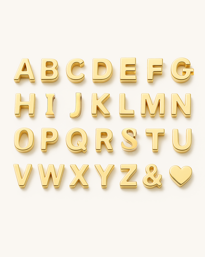GOLD SIMPLE LETTERS