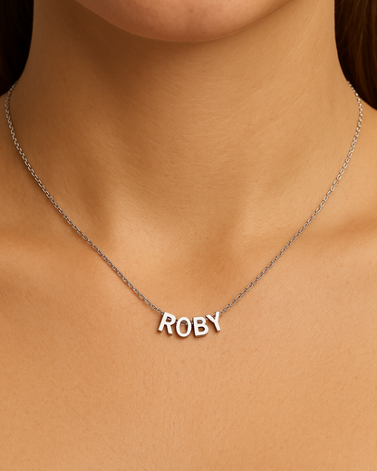 SILVER SIMPLE LETTERS