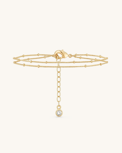 LAYER DROP CHAIN BRACELET
