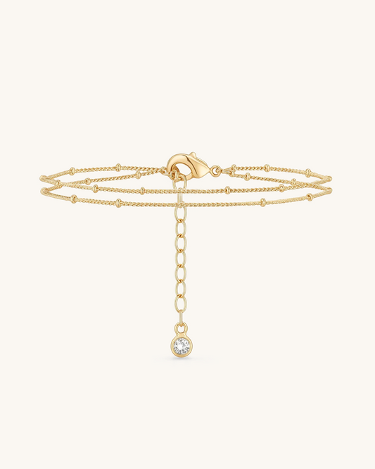 LAYER DROP CHAIN BRACELET
