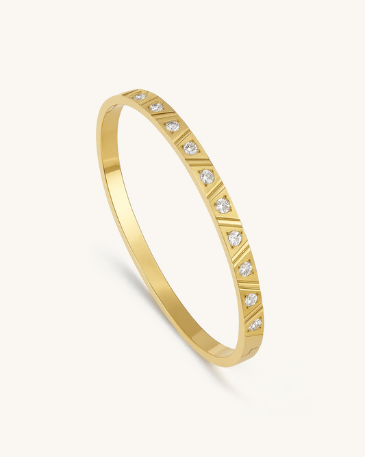 DIAGONAL STRIPE BANGLE