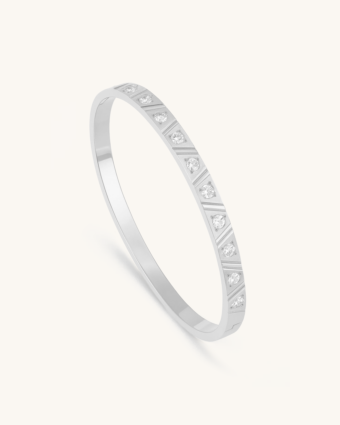 DIAGONAL STRIPE BANGLE
