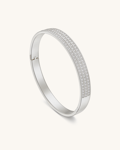 TRIPLE ROW CZ BANGLE