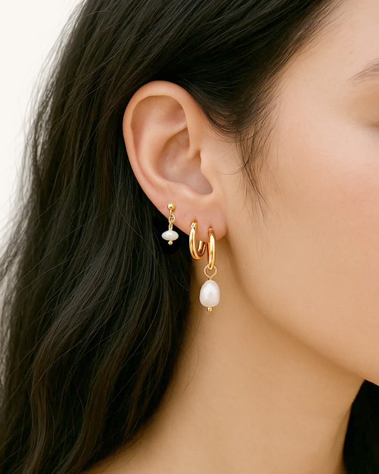 PEARLS TRIO EARRINGS