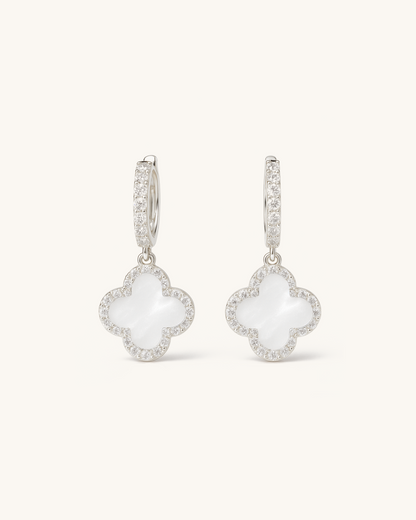 CLOVER DROP HOOPS